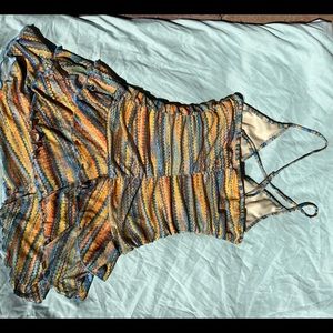 Worn one time, colorful drills dress from Target